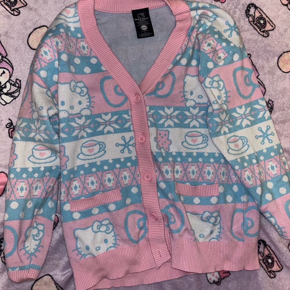 RARE|| Hello Kitty Pink and Blue Sweater